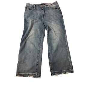 Judy Blue Jeans Women’s Size 15/32 Blue Relaxed Fit Denim Wide Leg JB88592 MD